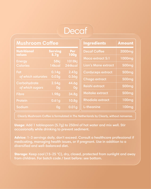  Clearly - Mushroom coffee